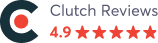 Clutch review rating badge